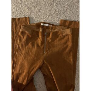 Alice & Olivia Women's Lamb Suede Leggings Sz 6. USA